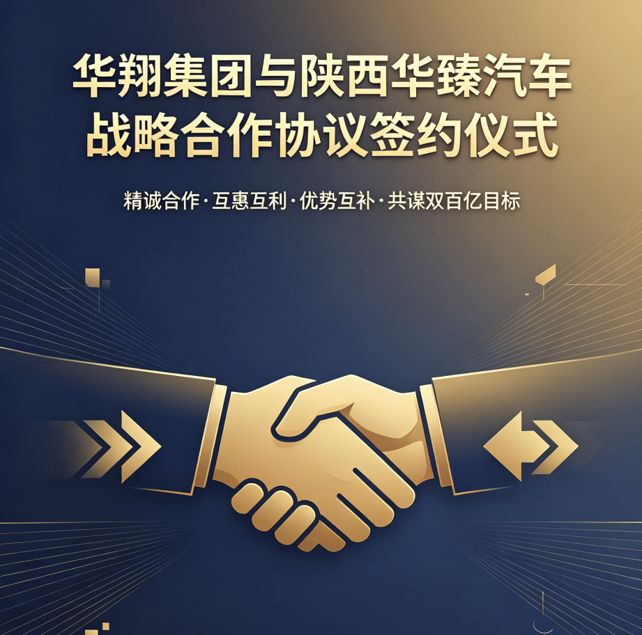 華翔集團與陜西華臻汽車戰(zhàn)略合作正式啟航